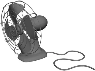 Old Fan CAD 3D Model