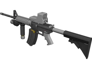 Colt M4 CAD 3D Model