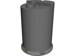 Chemical Tank CAD 3D Model