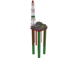 Oil Platform 3D Model