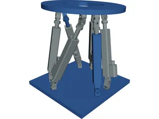 Stewart Platform CAD 3D Model