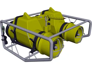 Undersea Pipeline Inspection ROV 3D Model