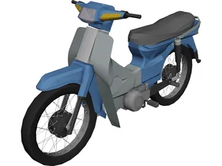 Honda C100 Dream 3D Model