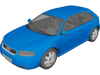 Audi A3 3D Model 3D Preview