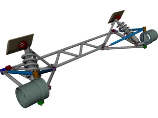 Suspension CAD 3D Model