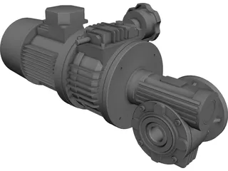Motor Reductor CAD 3D Model