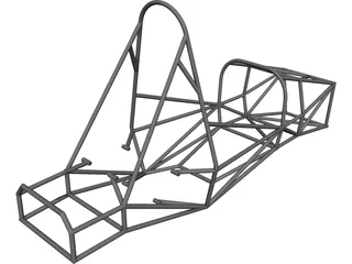 Chassis FSAE CAD 3D Model