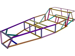 Frame Locost 3D Model