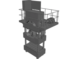 Press 600T CAD 3D Model