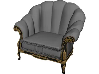 Classic Armchair 3D Model