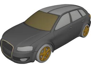 Audi A3 Body 3D Model