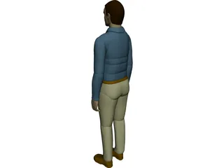 Working Man 3D Model 3D Preview