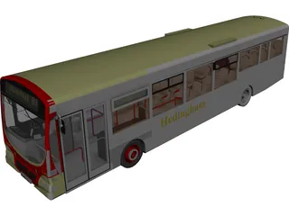 Volvo City Bus 3D Model 3D Preview