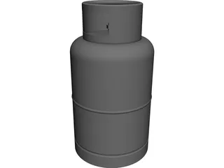 Gas Cylinder CAD 3D Model