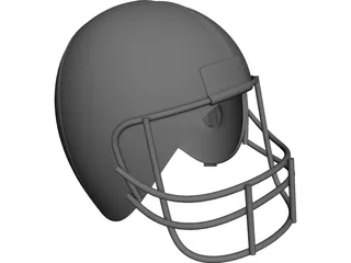 American Football Helmet 3D Model 3D Preview