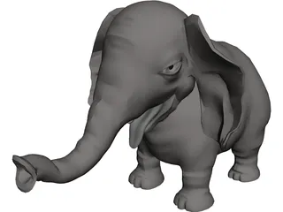 Shisho Elephant 3D Model