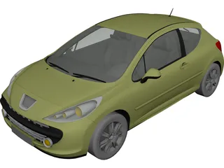 Peugeot 207 1.6 HDI 3D Model