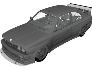 BMW M3 E30 (1991) 3D Model 3D Preview