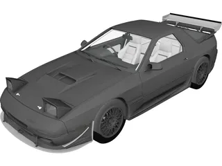 Mazda RX7 (1990) 3D Model