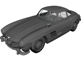 Mercedes-Benz 300SL (1954) 3D Model