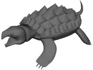 Alligator Turtle (Macrochelys Temminckii) 3D Model