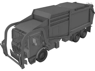 Garbage Truck 3D Model