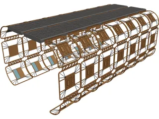 Dry Dock 3D Model
