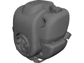 Honda GX270 Engine CAD 3D Model
