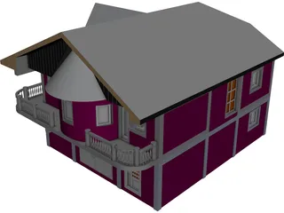 House Victorian CAD 3D Model