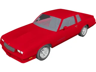 Chevrolet Monte Carlo SS (1986) 3D Model