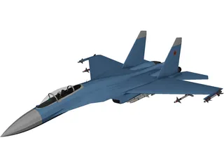 Sukhoi Su-27 Flanker 3D Model