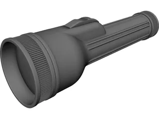Flashlight CAD 3D Model