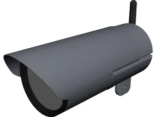 CCD Camera CAD 3D Model