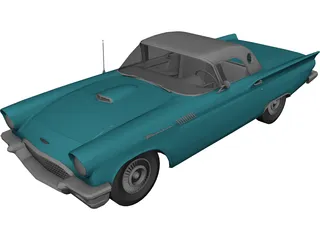 Ford Thunderbird (1957) 3D Model