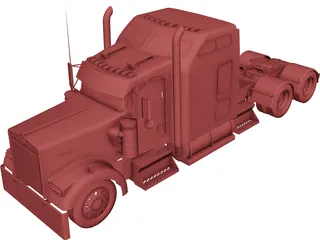 Kenworth W900L 3D Model