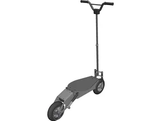 Scooter Electric CAD 3D Model