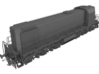 TEM2 Diesel Locomotive 3D Model