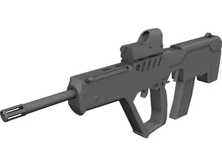 IMI Tavor TAR-21 CAD 3D Model