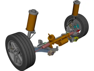 Suspension CAD 3D Model