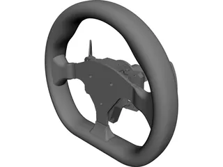 Steering Wheel CAD 3D Model