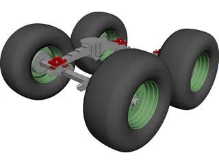 Suspension Rear CAD 3D Model