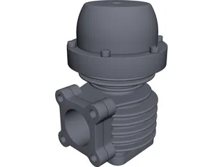 Wastegate 45mm 3D Model