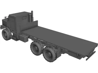 OshKosh MTVR MK27 Military 3-Axle Truck CAD 3D Model