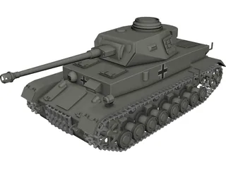 pzkpfw 4 3D Model