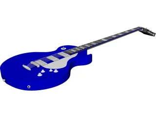 Gibson Electric Guitar CAD 3D Model