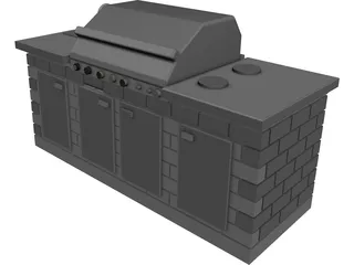 Outdoor Grill 3D Model