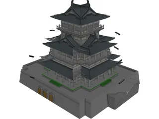 Shogun Japanese Castle 3D Model