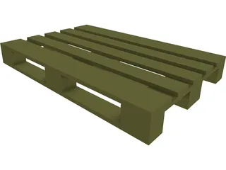 Europallet CAD 3D Model