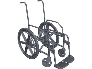 Wheelchair Chassis CAD 3D Model