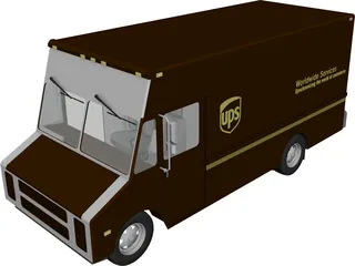 UPS Step Van 3D Model